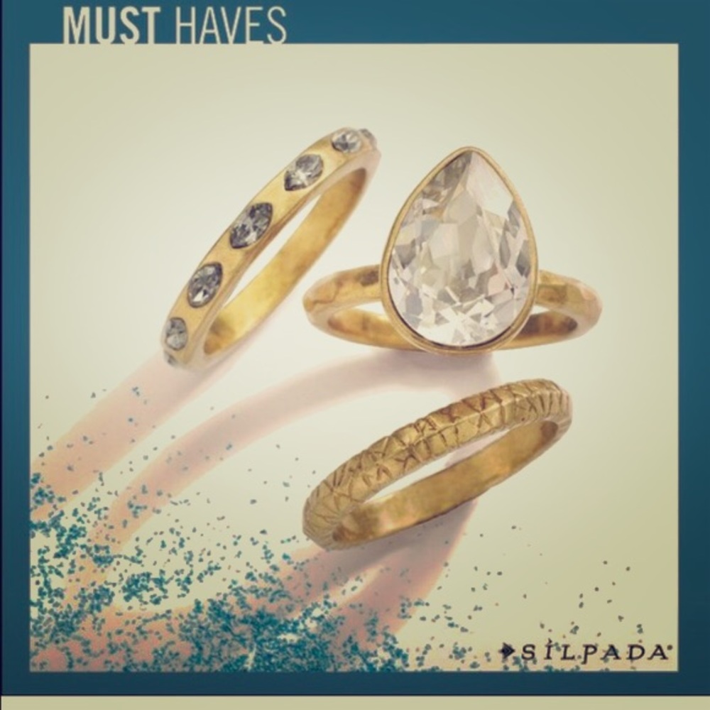 Silpada set of 3 rings